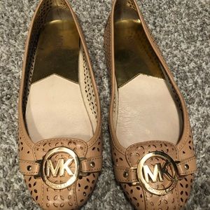 Michael Michael Kors Fulton Moccasin Flat 8 Nude